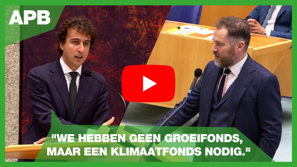 Jesse Klaver tijdens de APB