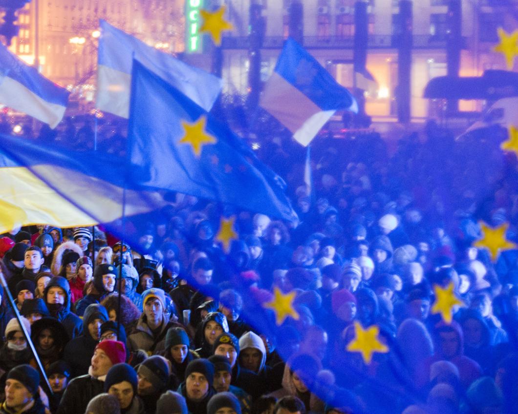 Protest op het Maidanplein (foto: Evgeny Feldman)